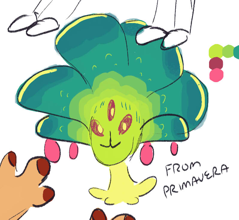 A species with three eyes. Are they from Primavera?