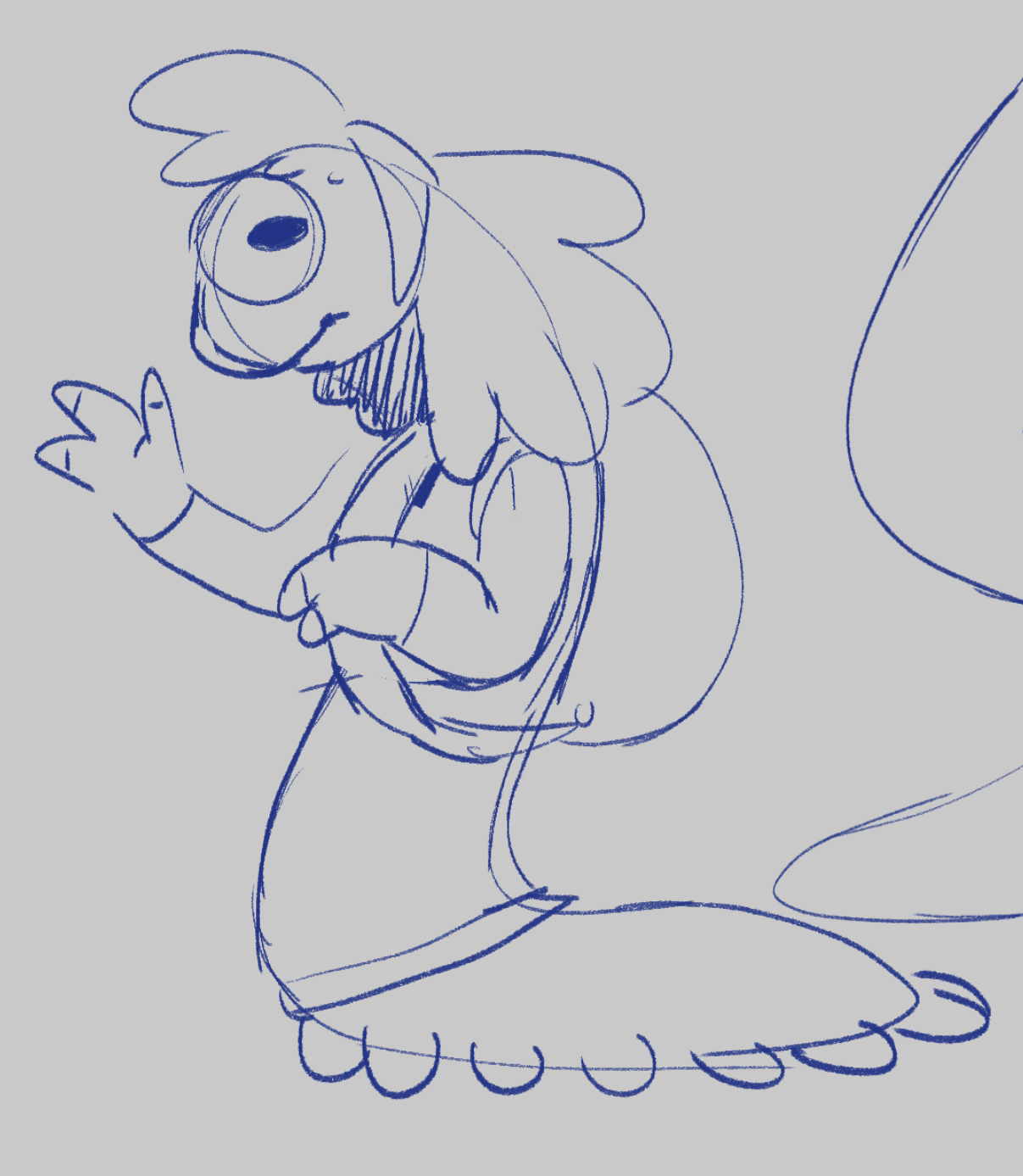 A long species with multiple legs.